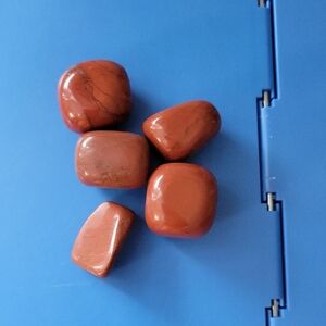 Tumbled Red Jasper Stones - Polished Gems (5 pcs)